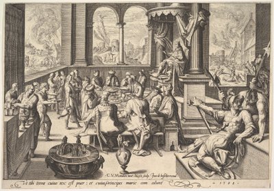 Alegoria Rządu Dziecięcego Króla, 1588. autorstwa Jacques II de Gheyn