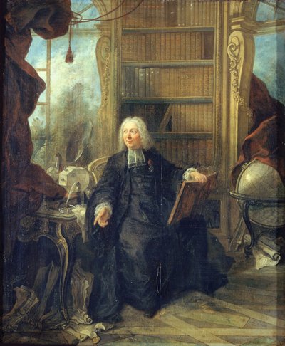 Portret Jean-Antoine Nollet 1700-1770, ok. 1700-1770. 1740. autorstwa Jacques Lajoue de