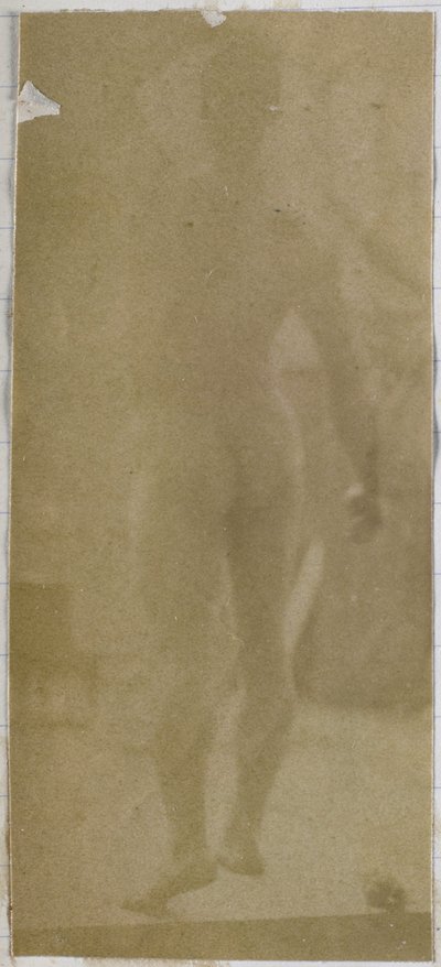 Studium męskiego nagiego modela, stojącego i widzianego od tyłu, w pracowni Jacques de Lalaing autorstwa Jacques Lalaing (attributed to)