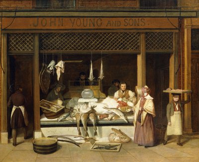 John Young and Sons, handlarze ryb, autorstwa Jacques Laurent Agasse