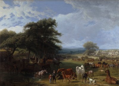 Stadnina koni Lorda Riversa, Stratfield Saye autorstwa Jacques Laurent Agasse