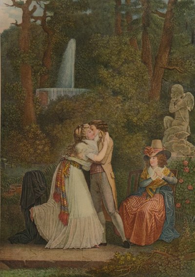 Julia, czyli pierwszy pocałunek miłości, pierwszy pocałunek, 1784-1799, 1913 autorstwa Jacques Louis Copia