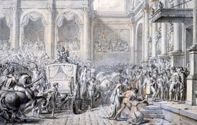 Przyjazd do ratusza, 1805 r. autorstwa Jacques Louis David
