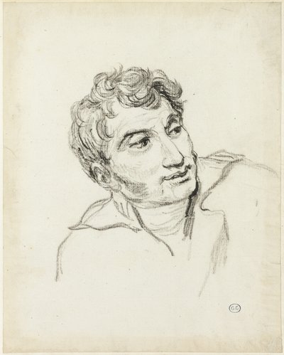 Popiersie mężczyzny z głową zwróconą w prawo autorstwa Jacques Louis David
