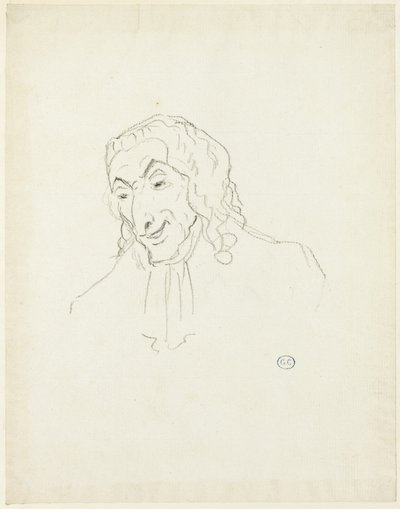 Popiersie mężczyzny z żabotem autorstwa Jacques Louis David