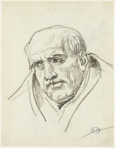 Popiersie starszego mężczyzny autorstwa Jacques Louis David