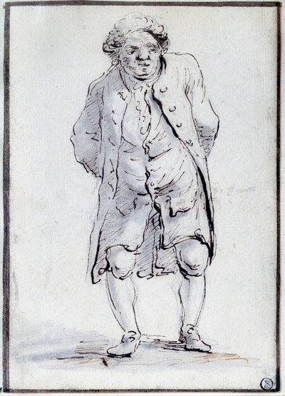 Rysunek Honore Gabriela (Honore-Gabriel) Riqueti, hrabiego Mirabeau (1749-1791) z Ain. Rysunek Jacquesa Louisa Davida (1748-1825) XVIII wiek. Ciemny. 0,17x0,12m. Paryż, Luwr autorstwa Jacques Louis David