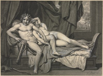 Kupidyn i Psyche autorstwa Jacques Louis David