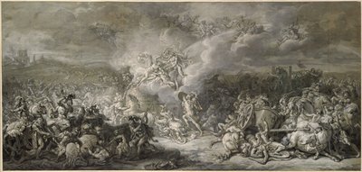 Francuski:  Les Combats de Diomède The Combat of Diomedes (Walki Diomedesa) autorstwa Jacques Louis David