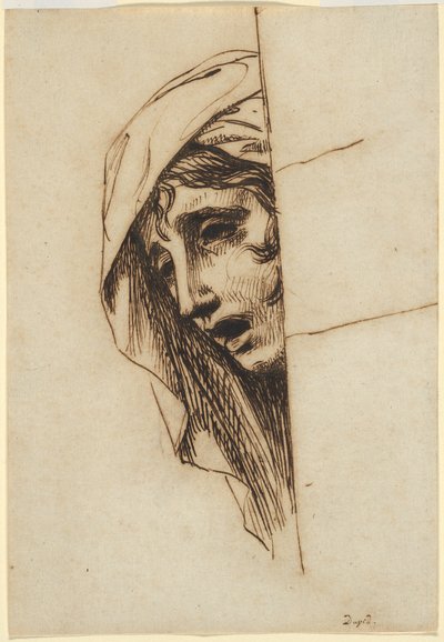 Głowa kobiety autorstwa Jacques Louis David