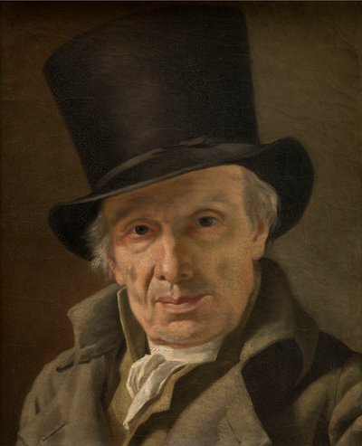 Mężczyzna w kapeluszu autorstwa Jacques Louis David