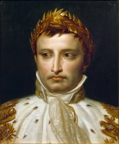 Napoleon I w regaliach koronacyjnych autorstwa Jacques Louis David