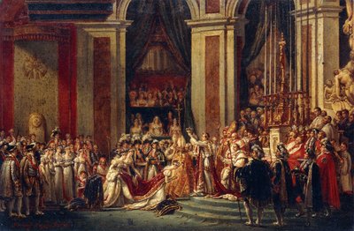 Napoleon koronujący Józefinę autorstwa Jacques Louis David