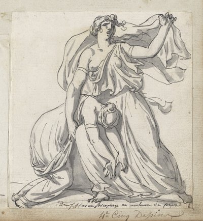 Niobe i jej córka autorstwa Jacques Louis David