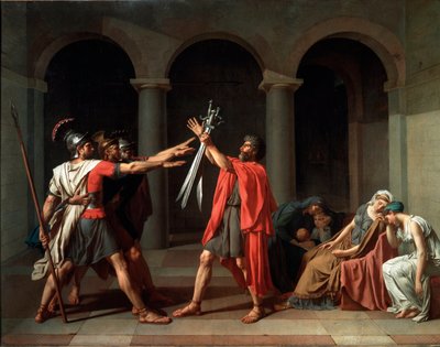 Przysięga Horatii autorstwa Jacques Louis David
