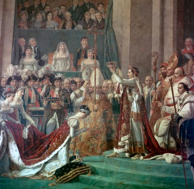 Obraz Napoleona Buonaparte i cesarzowej Józefiny, XVIII wiek autorstwa Jacques Louis David
