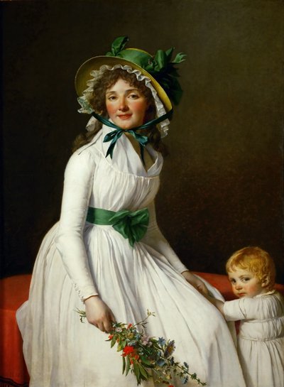 Portret Madame Pierre Seriziat i jej syna Emile autorstwa Jacques Louis David