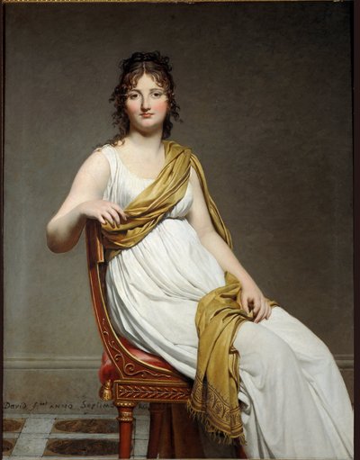 Portret Madame Raymond de Verninac - olej na płótnie autorstwa Jacques Louis David