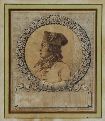 Portret Philippe-François-Joseph Le Bas 1762-1794, c. 1793 autorstwa Jacques Louis David