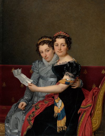 Portret sióstr Zénaïde i Charlotte Bonaparte autorstwa Jacques Louis David