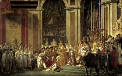 Święty cesarz Napoleon I i koronacja Impress Josephine w Matki Bożej 2 grudnia autorstwa Jacques Louis David