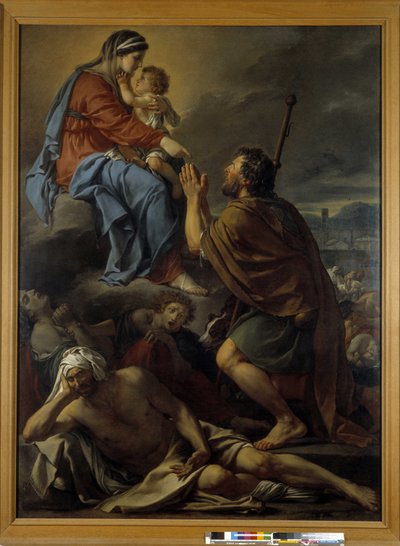 Święty Roch modlący się do Dziewicy o ustanie zarazy autorstwa Jacques Louis David