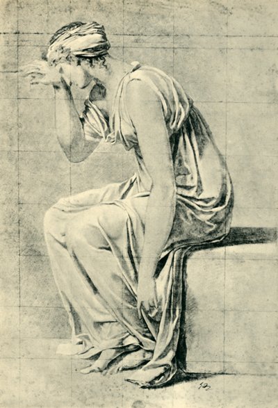 Siedząca kobieta, koniec XVIII-początek XIX wieku, 1943. autorstwa Jacques Louis David