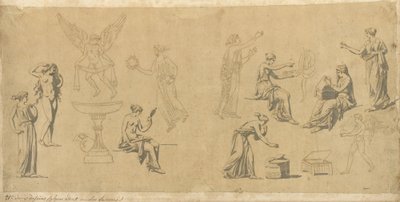Studia kobiet klasycznych z Eros autorstwa Jacques Louis David