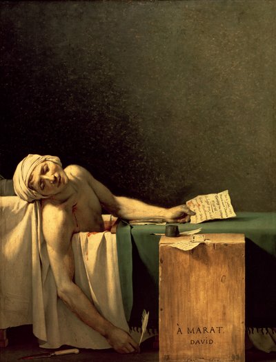 Śmierć Marata autorstwa Jacques Louis David