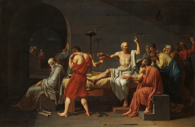 Śmierć Sokratesa autorstwa Jacques Louis David