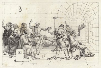 Śmierć Sokratesa autorstwa Jacques Louis David