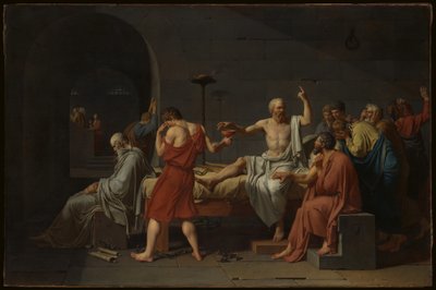 Śmierć Sokratesa autorstwa Jacques Louis David