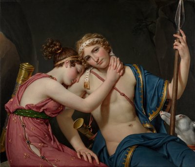 Pożegnanie Telemacha i Eucharystii, 1818 r. autorstwa Jacques Louis David