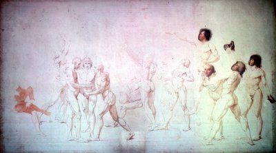 Przysięga na korcie tenisowym, 1791. autorstwa Jacques Louis David