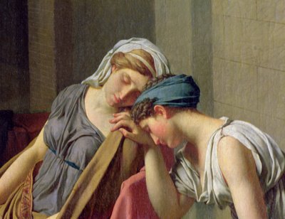 د Horatii حلف، 1784 (تفصیل 2290) پولی autorstwa Jacques Louis David