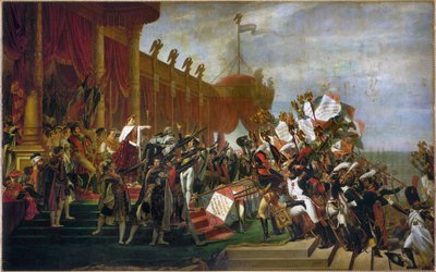 Przysięga armii po rozdaniu orłów na Polach Marsowych... (olej na płótnie) autorstwa Jacques Louis David