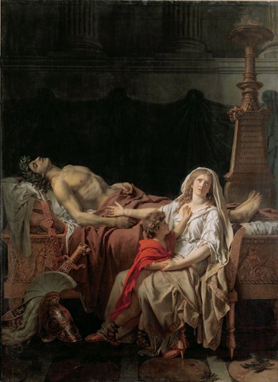 Ból Andromachy, 1783 autorstwa Jacques Louis David
