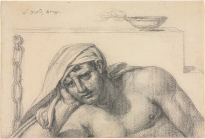 Więzień, 1819. autorstwa Jacques Louis David
