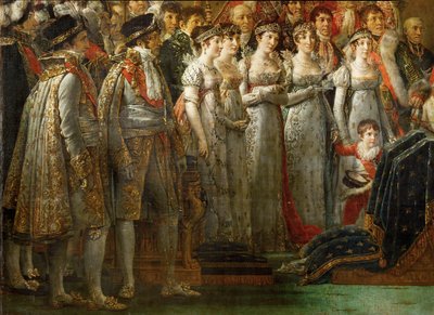 Koronacja cesarza Napoleona I Bonaparte ... autorstwa Jacques Louis David