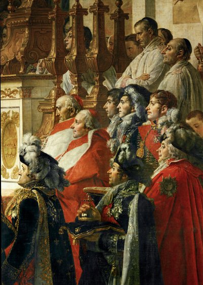 Koronacja cesarza Napoleona I Bonaparte ... autorstwa Jacques Louis David
