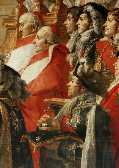 Koronacja Napoleona I przez papieża Piusa VII w katedrze Notre-Dame de Paris ... autorstwa Jacques Louis David