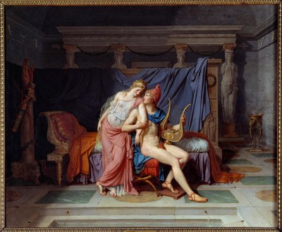 Miłość do Paryża i Heleny. Obraz Jacquesa Louisa Davida (1748-1825) autorstwa Jacques Louis David