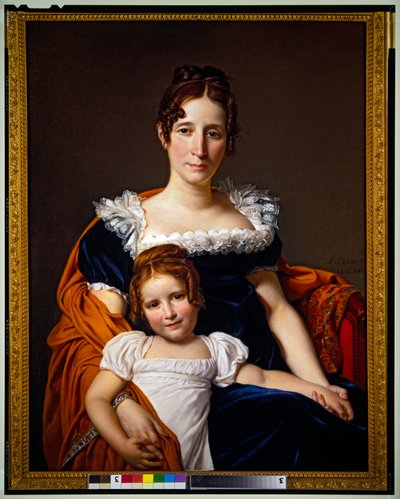 Wicehrabina Vilain XIIII i jej córka autorstwa Jacques Louis David