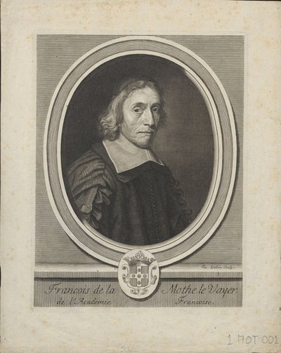 Portret Francois de La Mothe le Vayer 1588-1672, ca. 1695 autorstwa Jacques Lubin