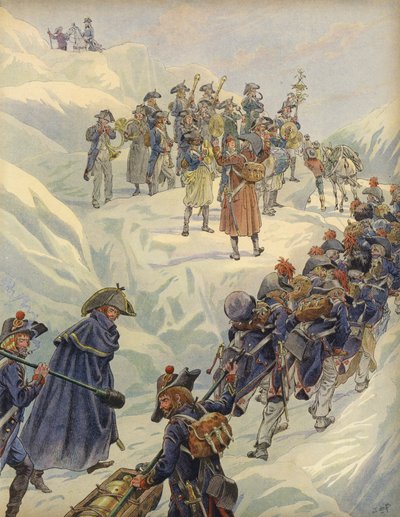 Pasaż św. Bernarda autorstwa Jacques Marie Gaston Onfray de Breville (Job)
