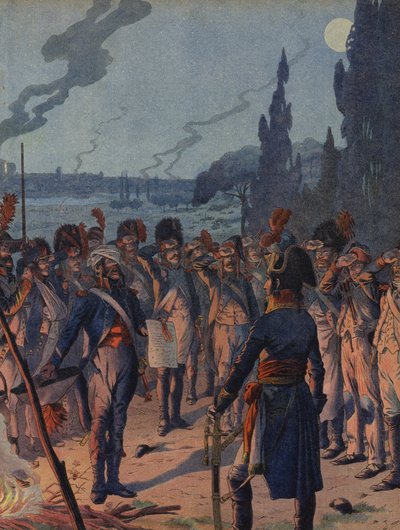 Wieczór bitwy pod Lodi autorstwa Jacques Marie Gaston Onfray de Breville (Job)