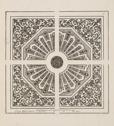 Projekt dla Parter, z Theater des Plans et Jardinages, wyd. 1652 (rycina) autorstwa Jacques Mollet