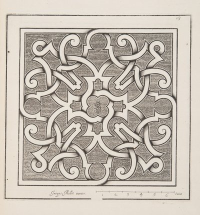 Projekt dla Parter, z Theater des Plans et Jardinages, wyd. 1652 autorstwa Jacques Mollet