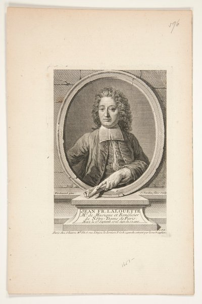 Portret Jeana François Lalouette autorstwa Jacques Nicolas Tardieu