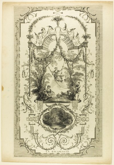 Huśtawka autorstwa Jacques Philippe Le Bas